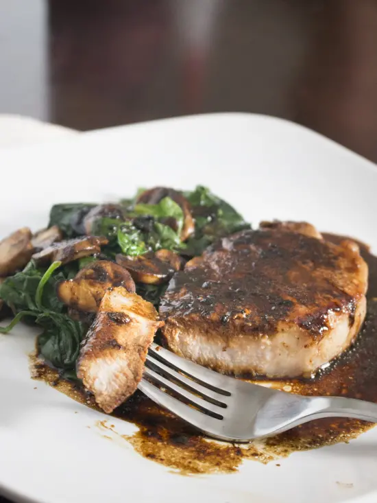 With no cutting board, no measuring, no ingredient prep, and only one skillet, one pan pork chops make the ultimate easy weeknight meal.