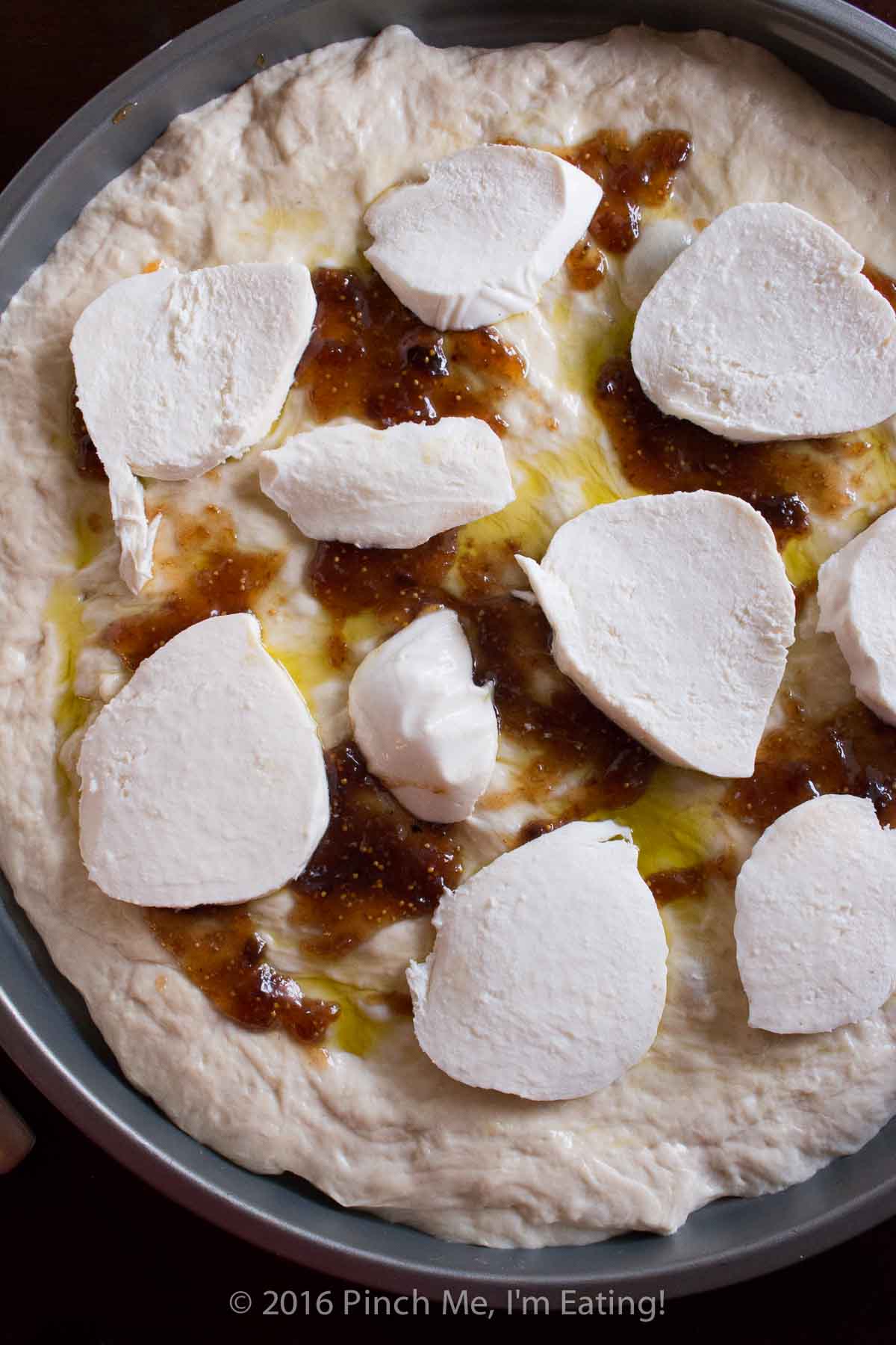 Fig, Bacon, and Blue Cheese Pizza with Balsamic Caramelized Onions