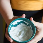 Skip the Cool Whip and the spray can! When all you need is a single serving, make this one-minute one-serving whipped cream with this dangerously easy trick! And there's no heavy kitchen equipment to wash afterwards! You'd never know fresh, homemade whipped cream was this quick or easy. I do this wayyy more often than I should! | www.pinchmeimeating.com