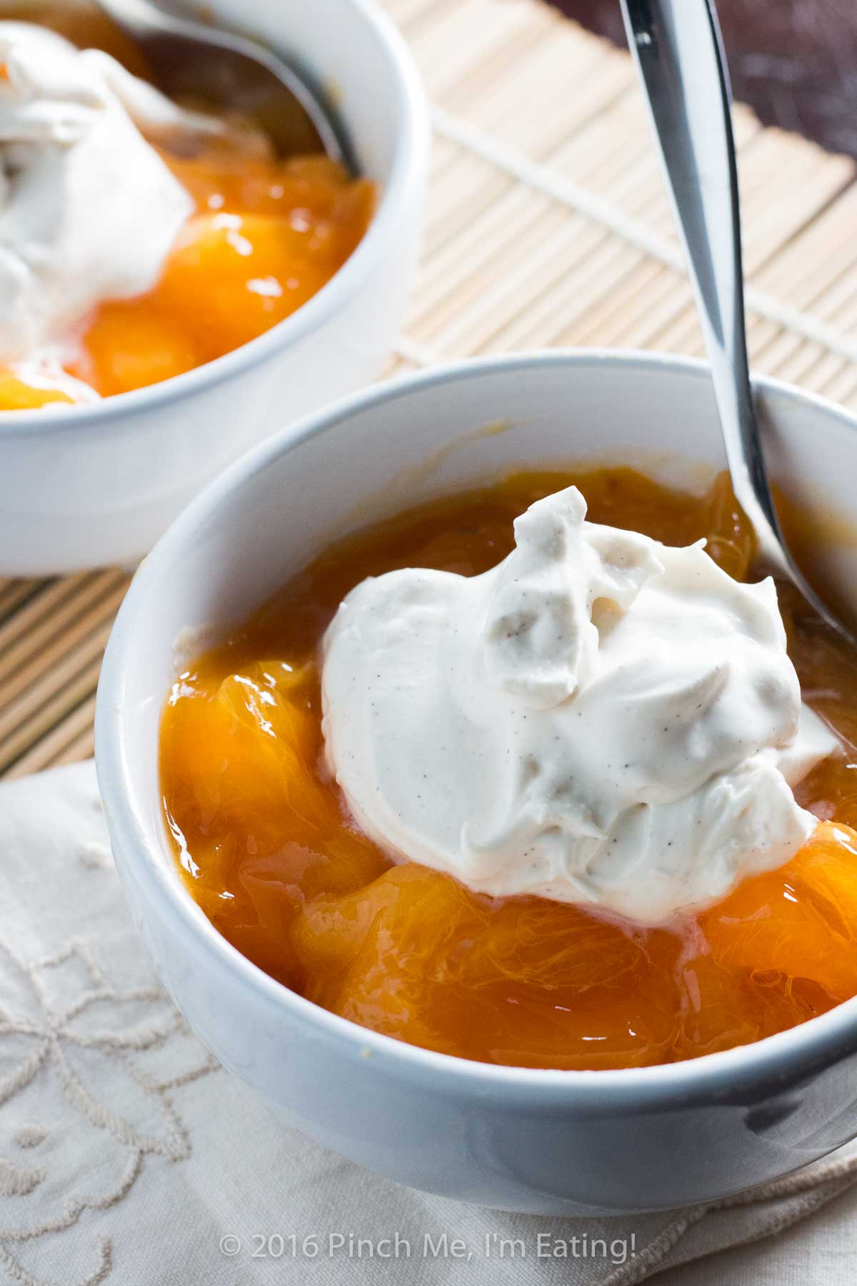 Brown Sugar Cardamom Whipped Cream with Persimmons