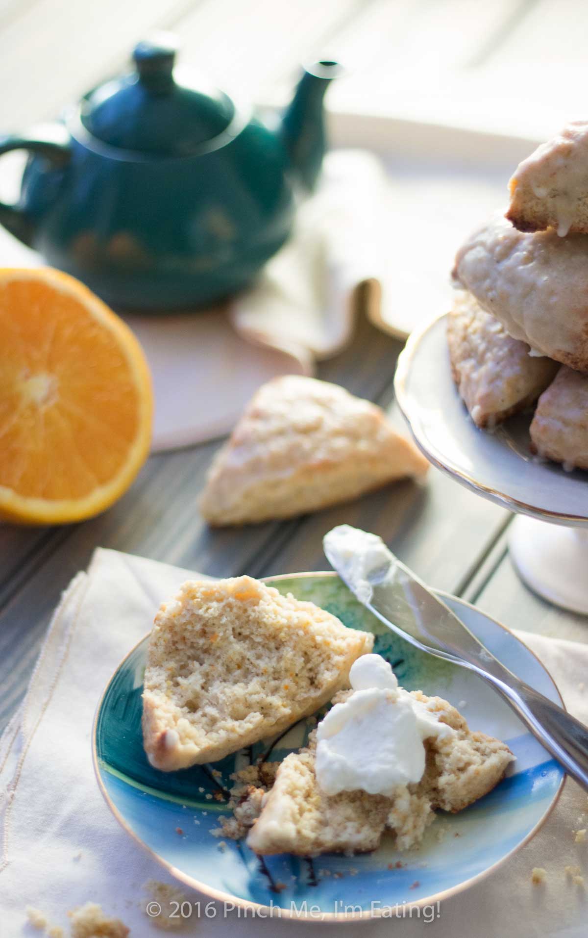 These fragrant cardamom orange scones have a delicate, fresh flavor and just the right crumbly-moist texture — the perfect treat for a bad-weather day.