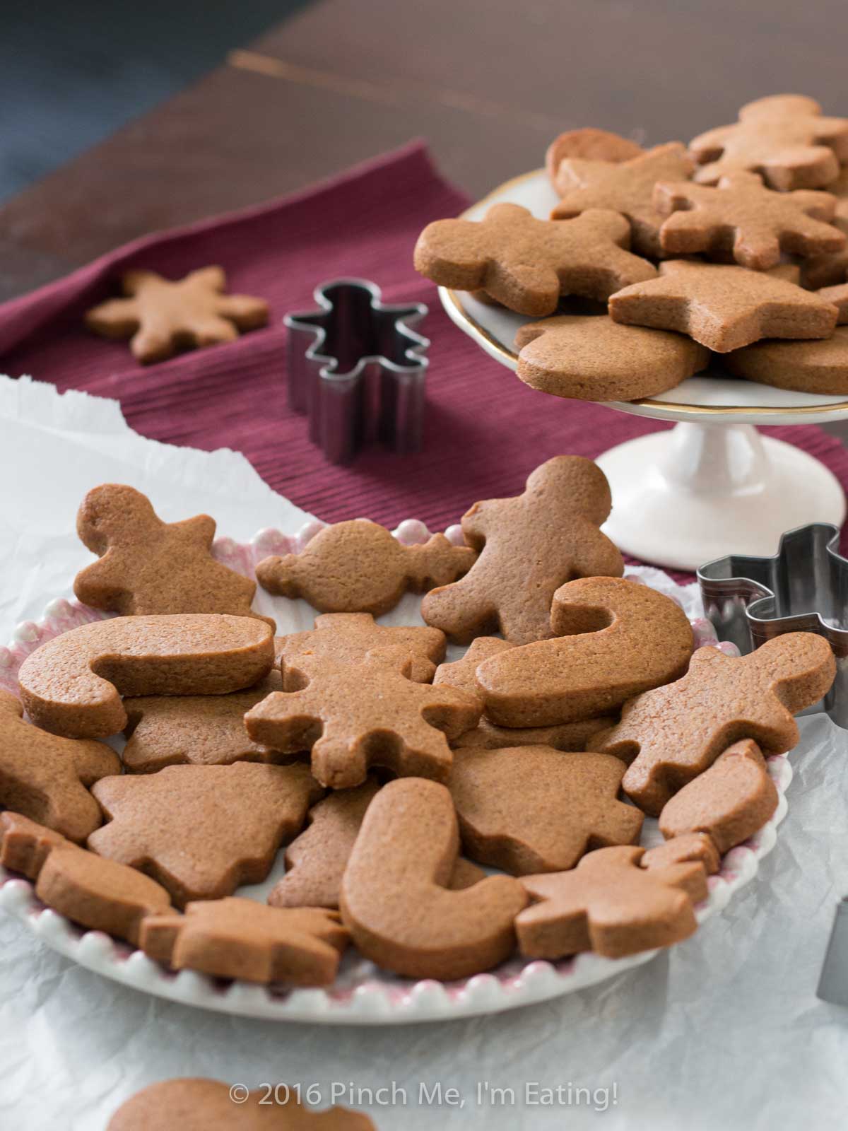 Get in the holiday spirit with some spicy, chewy gingerbread cookies! They keep their shape when cut with cookie cutters and they stay soft and delicious! They're the ultimate Christmas cookies.