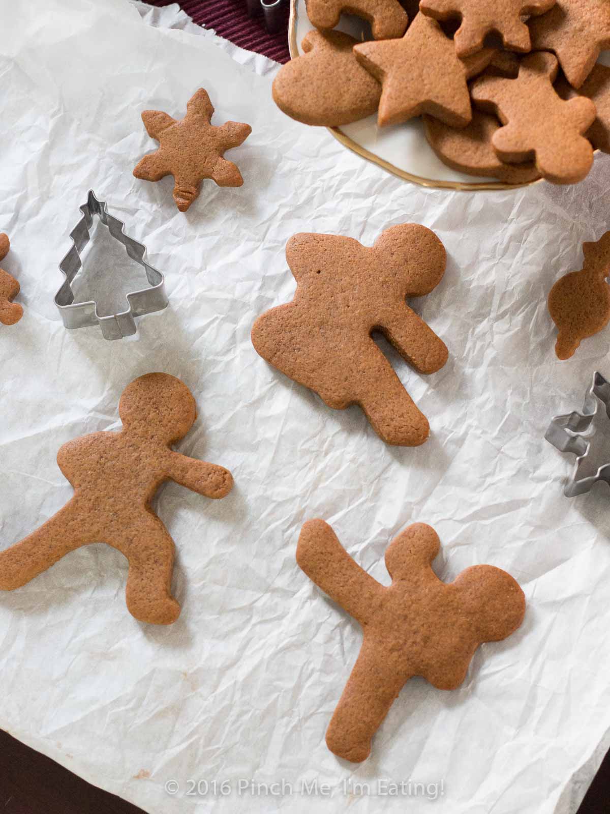 Ninja-shaped chewy gingerbread men, or ninjabread men