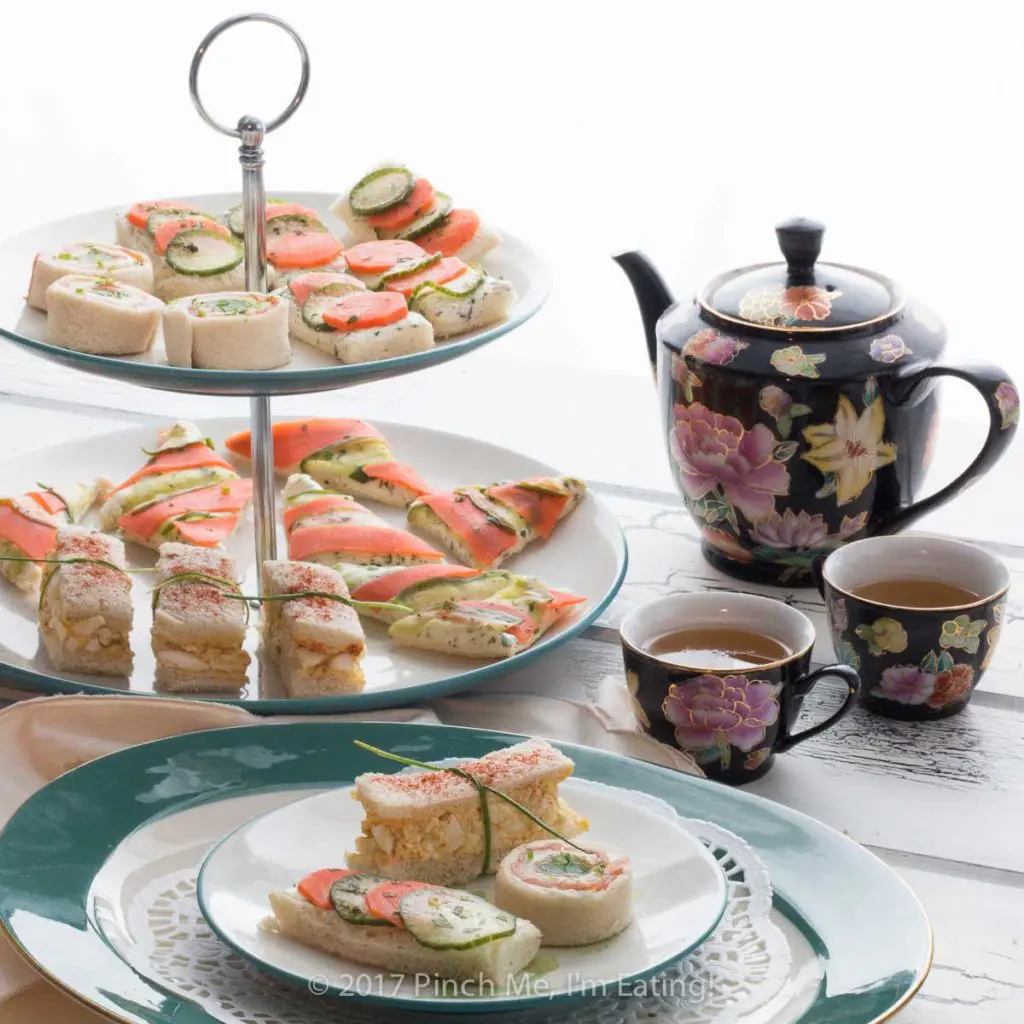 Afternoon tea recipes: tea sandwiches and finger sandwiches, scones, bite sized sweets, and spreads for your tea party or high tea!