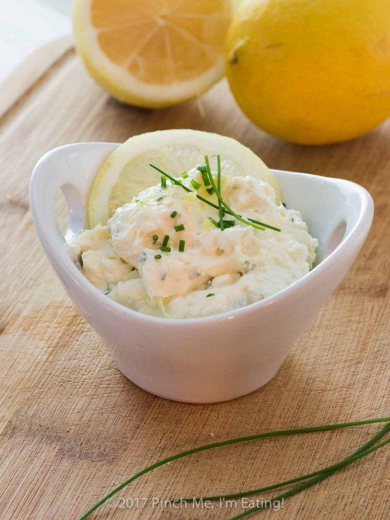 The addition of lemon chive cream cheese spread dresses up any finger sandwich! You'll feel like a queen for afternoon tea!