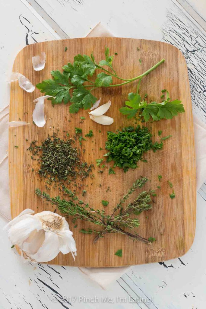Garlic herb butter is an essential spread for tea sandwiches! You can also use this on steak, vegetables, bread, or anything else you can think of!