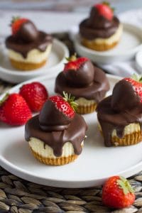 Chocolate Covered Strawberry Cheesecakes | 24 Recipes for a Casual Easter Potluck