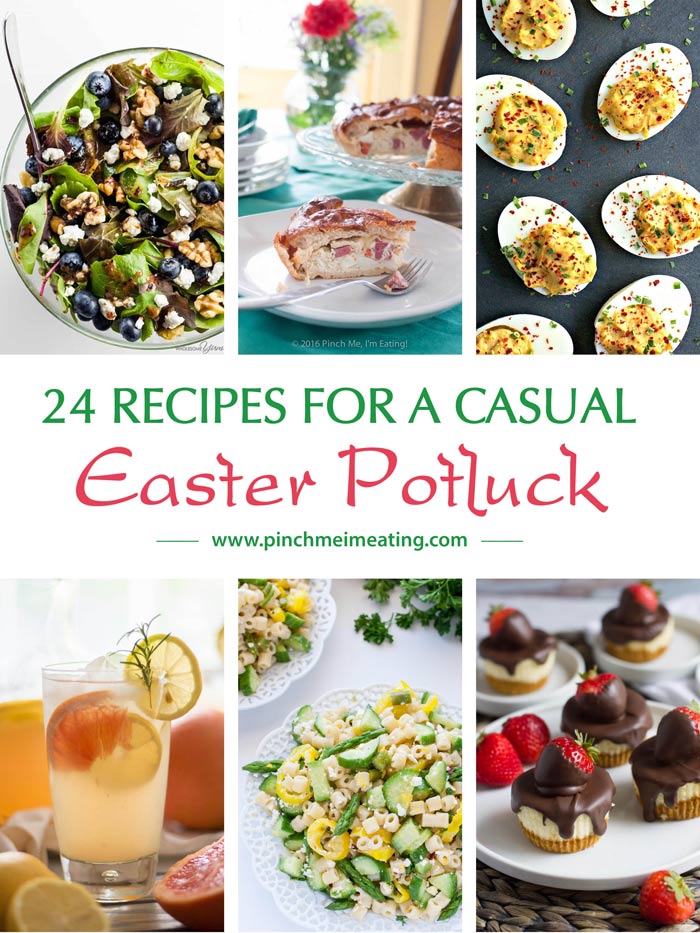 You'll know just what to make with these 24 recipes for an Easter potluck or casual Easter lunch, whether you're hosting or attending! Easter menu | Spring potluck menu