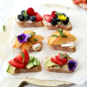 White Balsamic Fruit Crostini | 24 Recipes for a Casual Easter Potluck