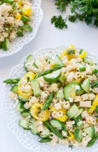 Lemon Asparagus Pasta Salad with Cucumber and Feta | 24 Recipes for a Casual Easter Potluck