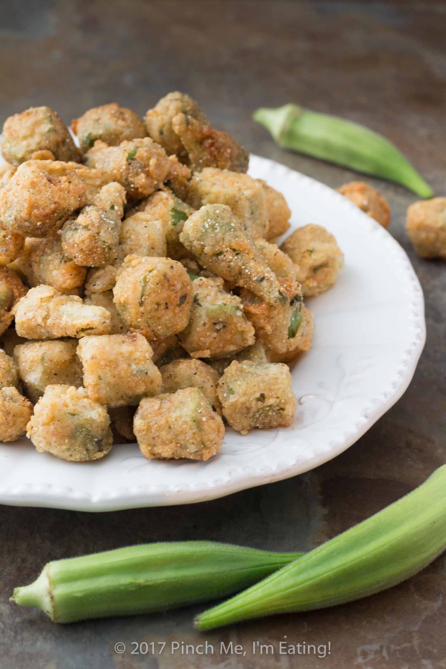 Classic Southern Fried Okra with Cornmeal Pinch me, I'm eating