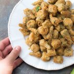 Classic Southern fried okra with cornmeal is tender-crisp on the inside and crispy on the outside — perfect for okra lovers and okra skeptics alike!