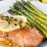 Easy enough for a lazy weeknight meal and fancy enough for company, this lemon soy foil packet salmon only takes 5 minutes to assemble and is the perfect dinner for any occasion!