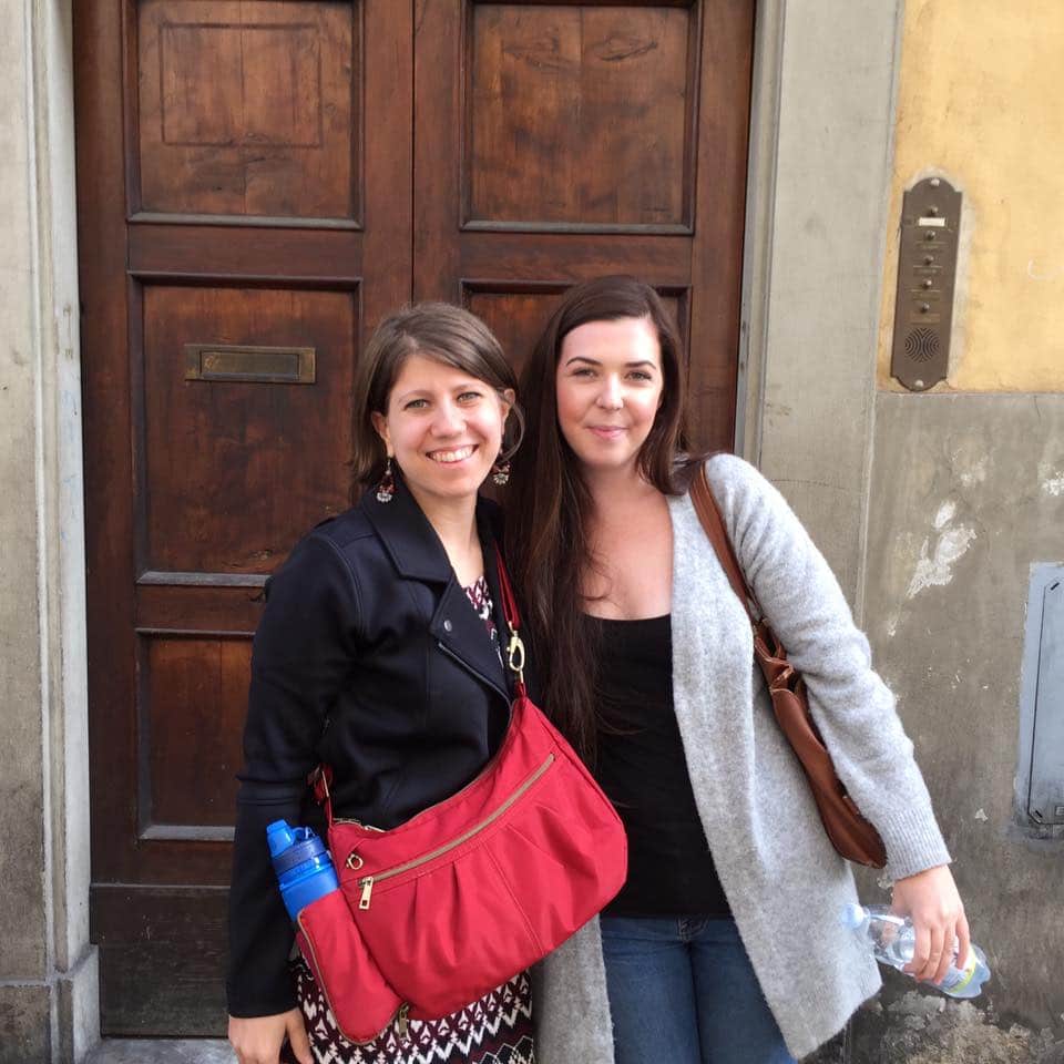 Caroline and Emily in Florence, Italy