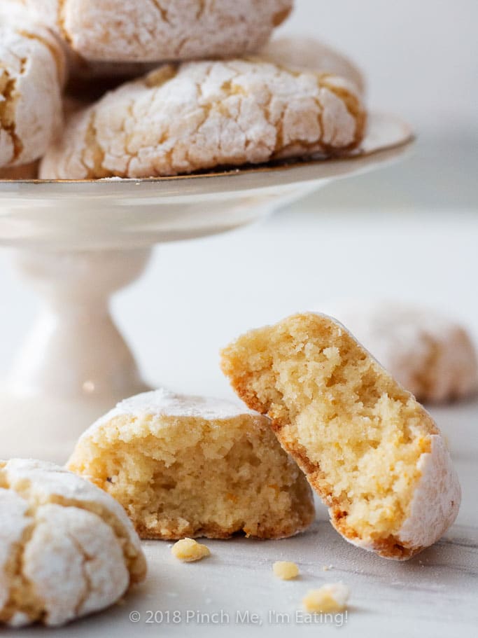 Ricciarelli are dense, chewy Italian almond cookies originating in Siena. They are a distant, and much less fussy, Italian cousin to the French macaron — perfect with tea or coffee!