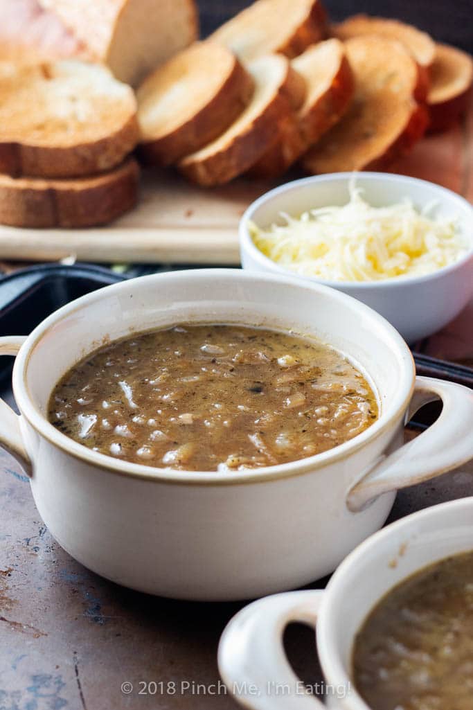 Making French onion soup from scratch is easier than you think —  it just takes a little effort and lots of patience, and its simple ingredients yield a complex flavor you won't forget. It is a classic dish that works well as either an appetizer or a light dinner.