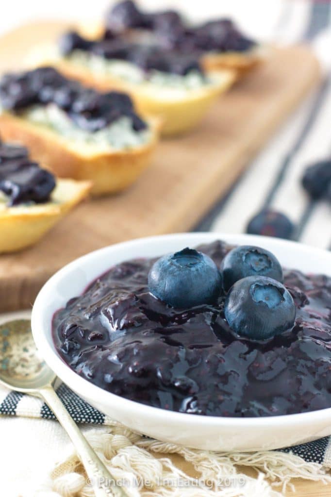 Blueberry and caramelized red onion jam
