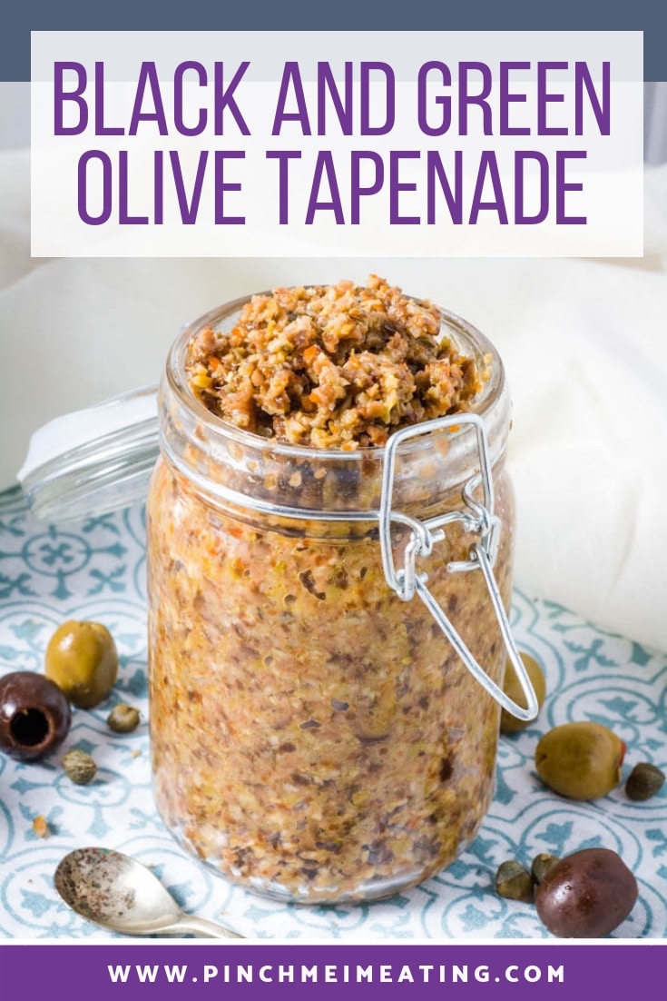 Simple Black and Green Olive Tapenade Pinch me, I'm eating
