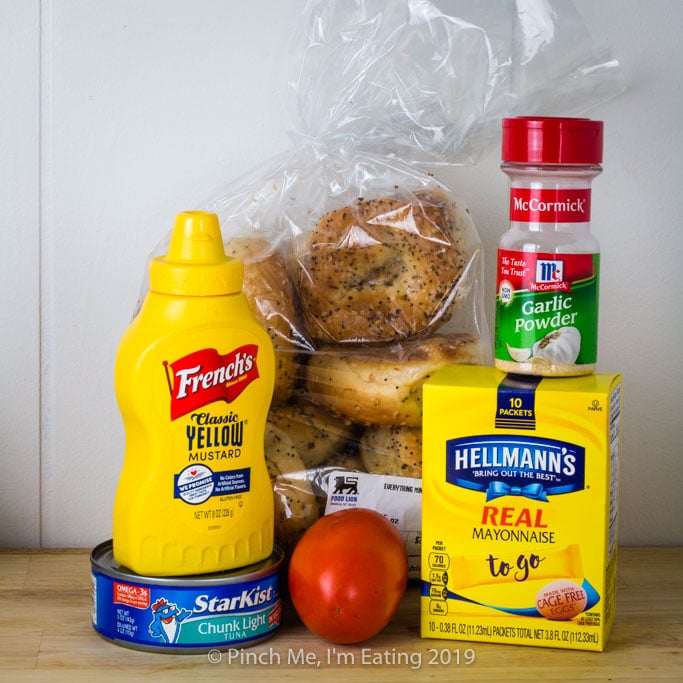 Hurricane tuna sandwich ingredients - - food for a power outage