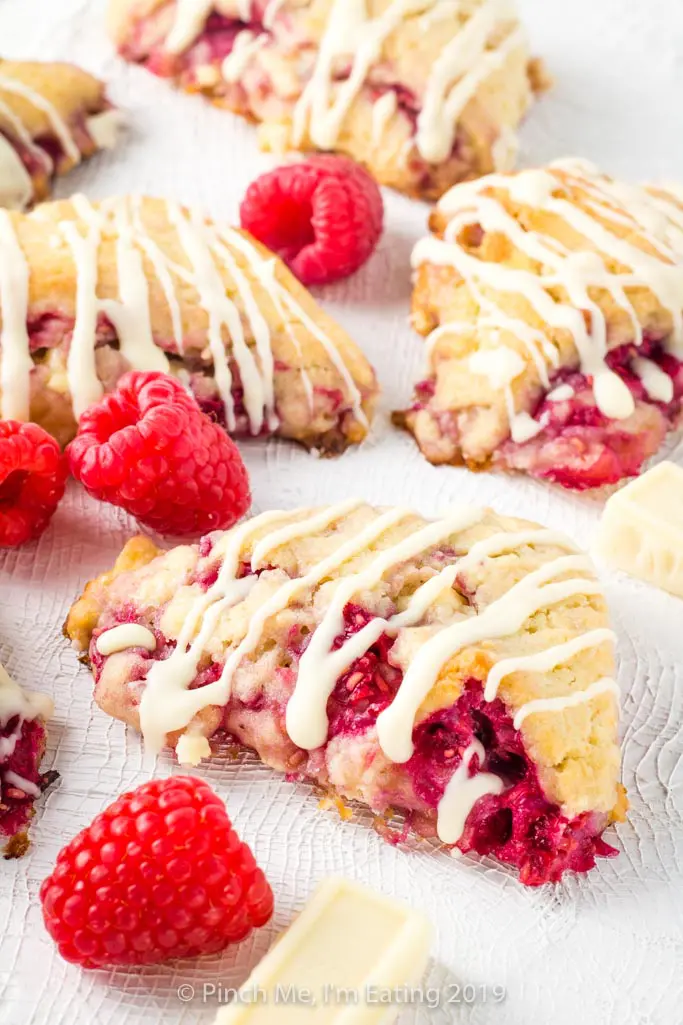 White Chocolate Raspberry Scones