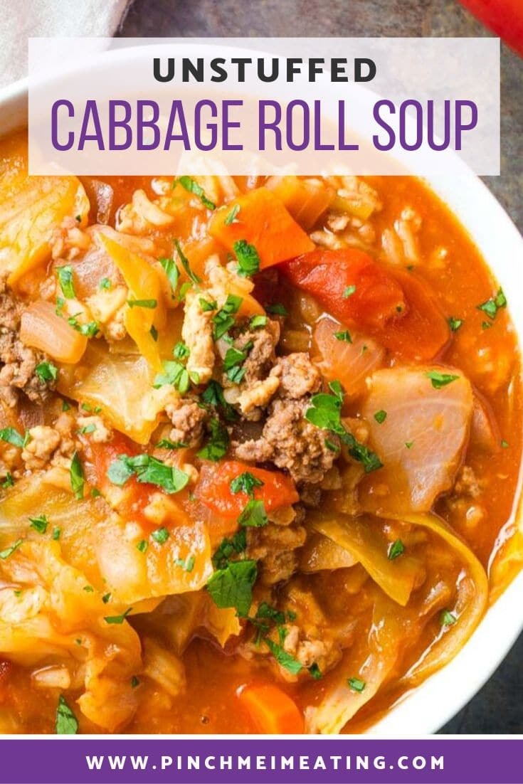Unstuffed Cabbage Roll Soup Pinch me, I'm eating
