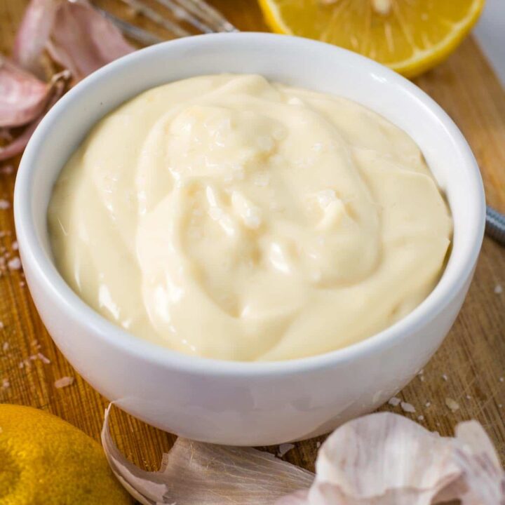 Easy Homemade Garlic Aioli Recipe (Cheaters' Aioli) Pinch me, I'm eating
