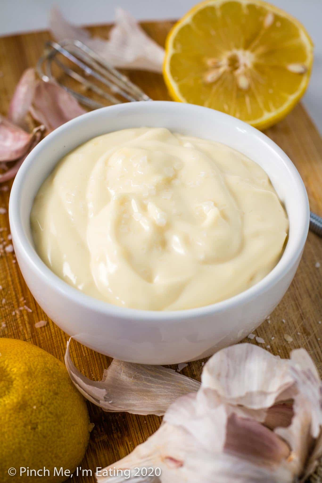 Easy Garlic Aioli Cheater S Aioli Pinch Me I M Eating