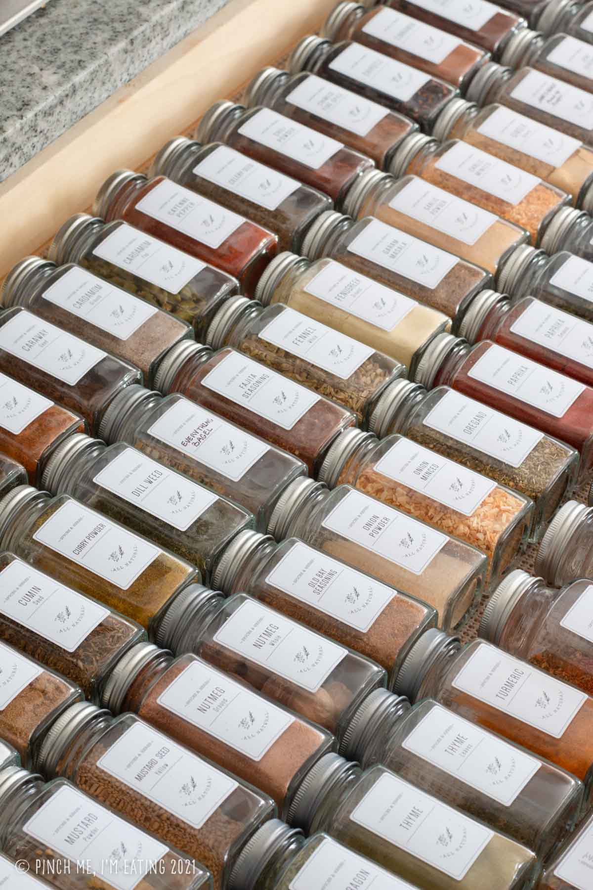 How to Organize Spices & Free Labels • Craving Some Creativity