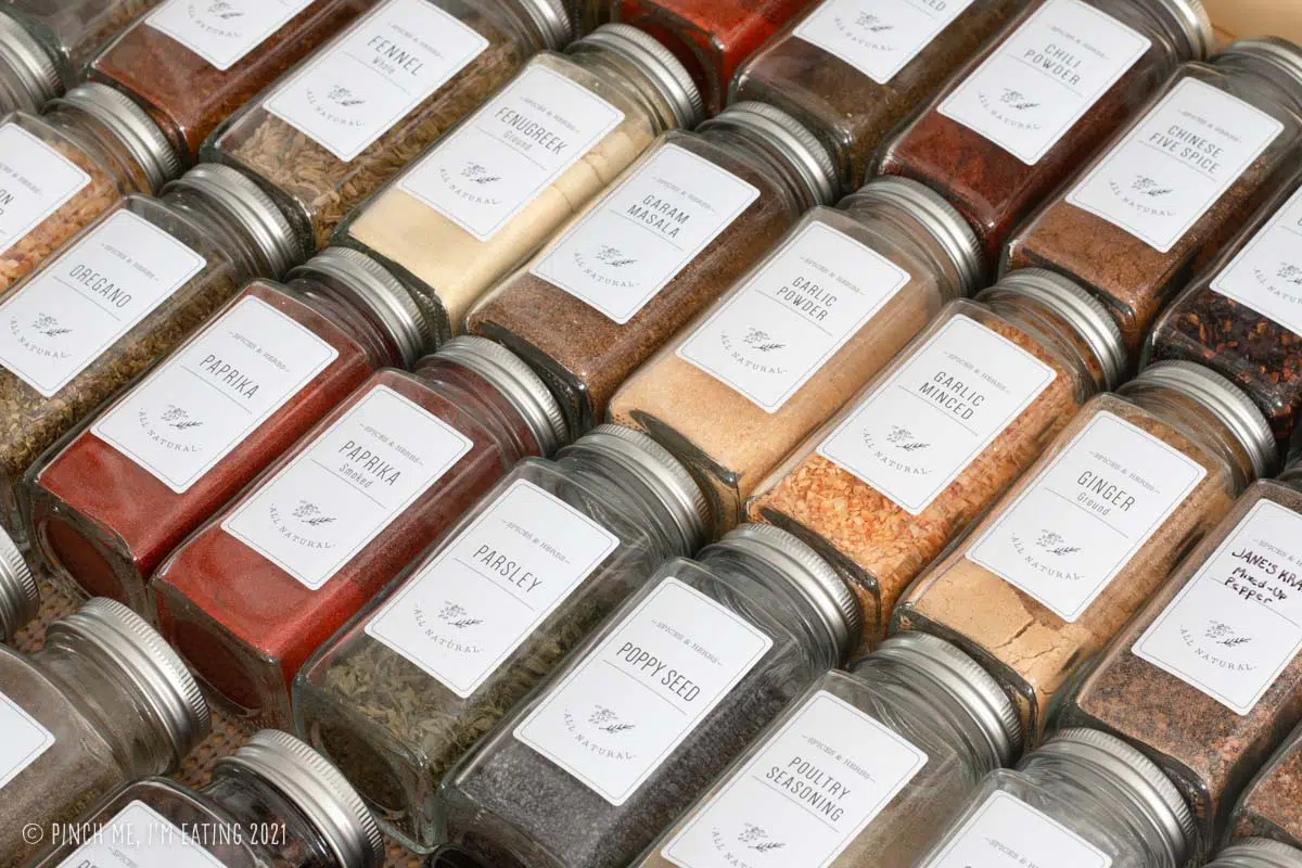 How To Organize Spices (and the best glass spice jars!)