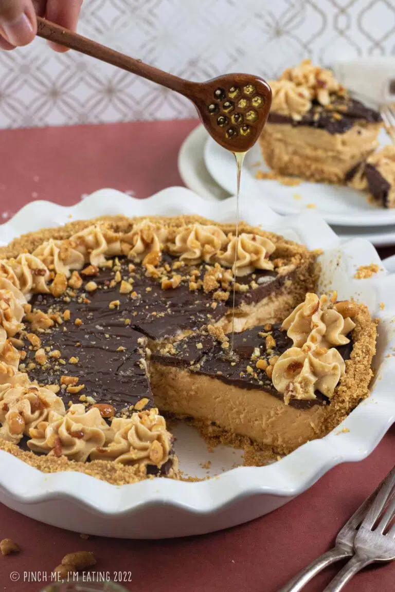 No Bake Chocolate Peanut Butter Pie with Graham Cracker Crust