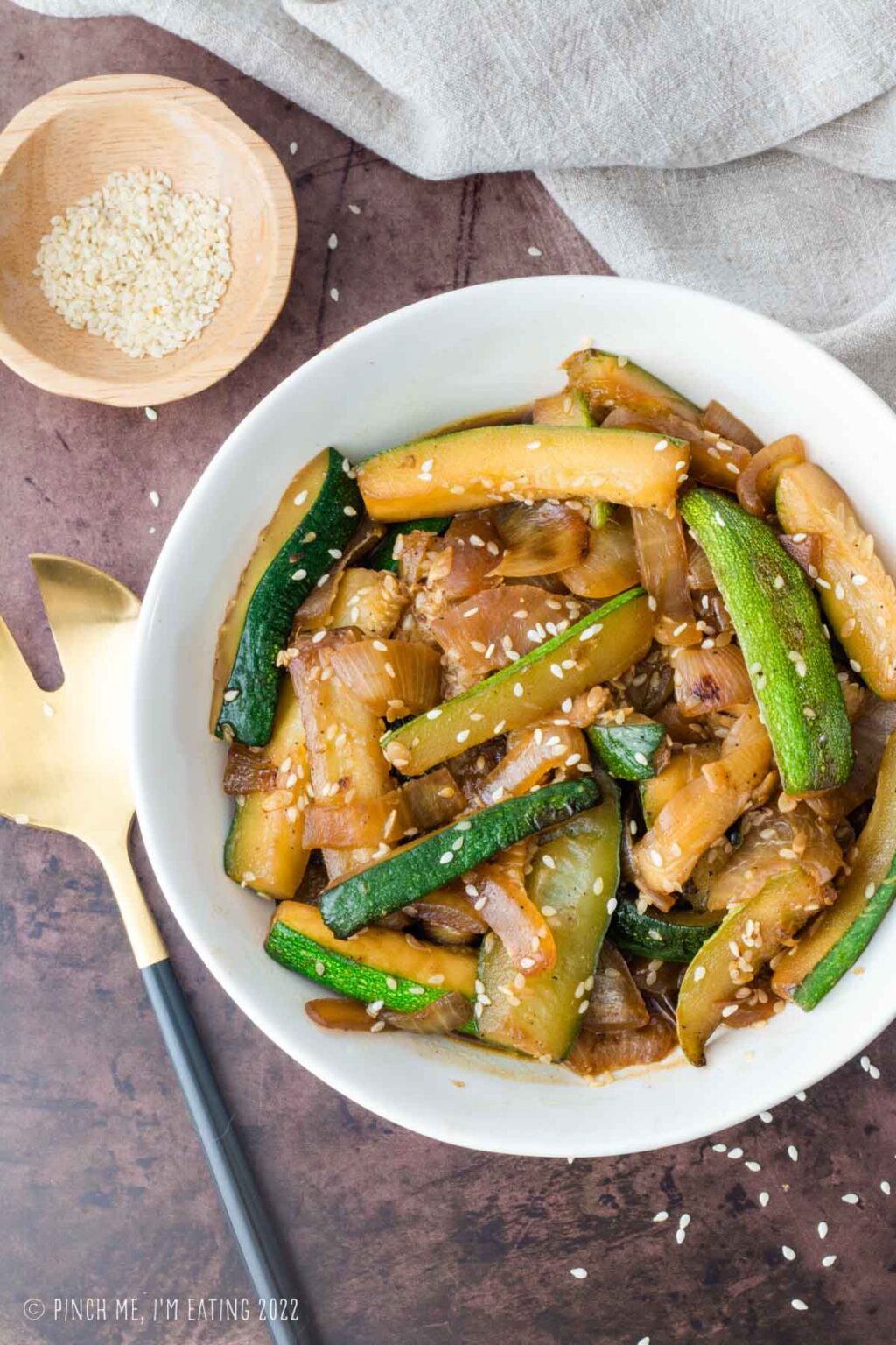 Simple Hibachi Vegetables (Sautéed Zucchini and Onions)