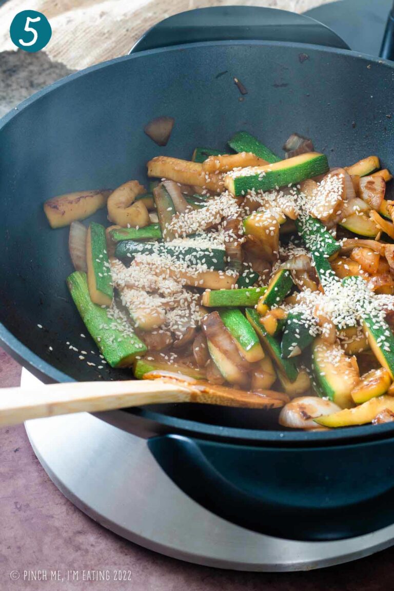 Simple Hibachi Vegetables (Sautéed Zucchini and Onions)