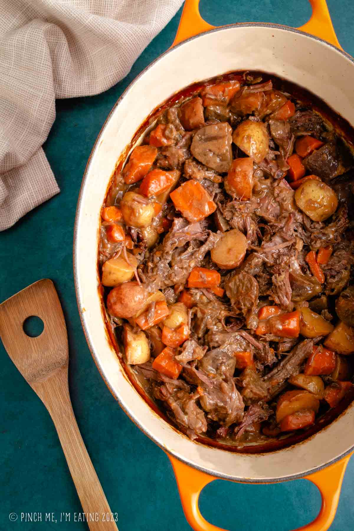 Easy Pot Roast with Onion Soup Mix (Oven or Slow Cooker)